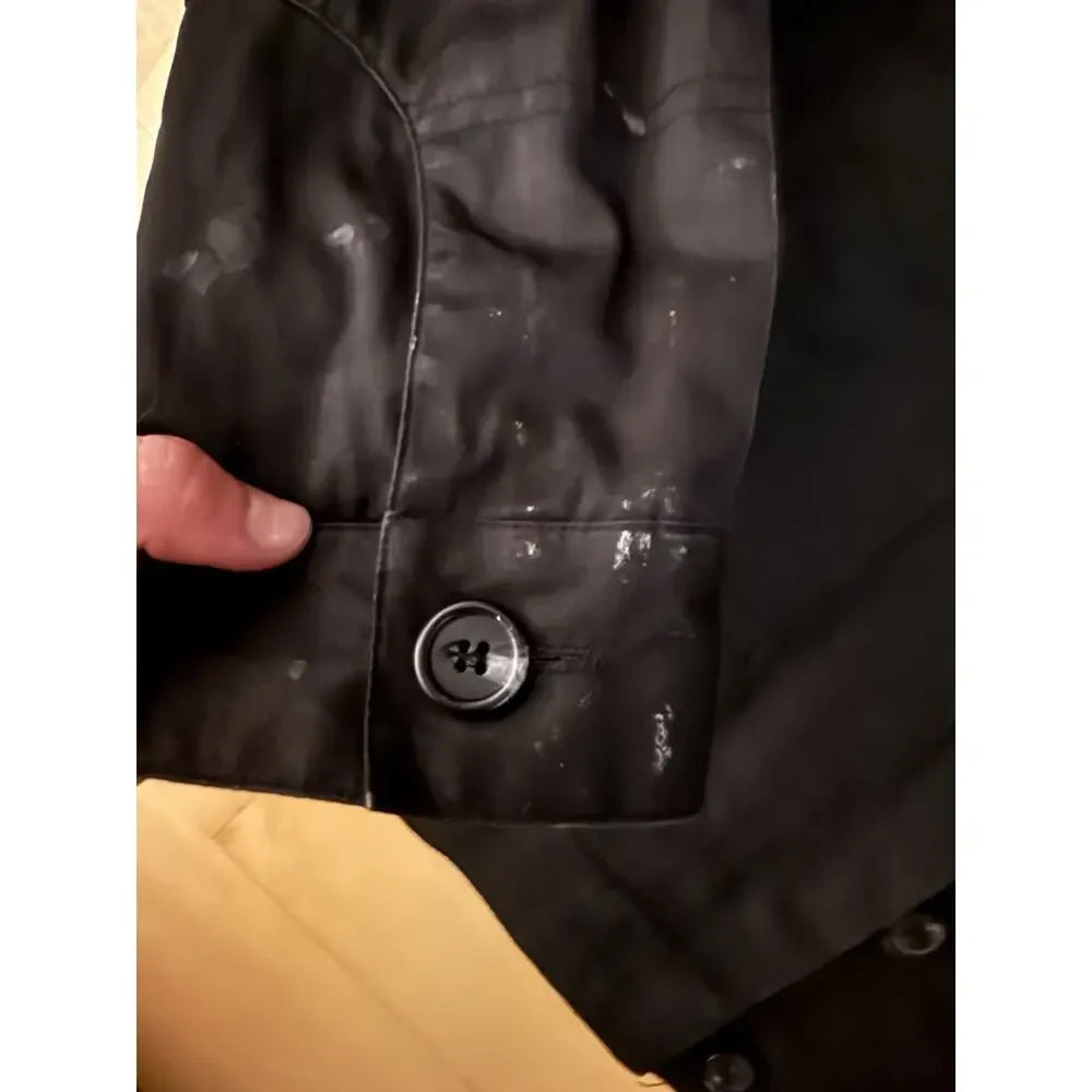 VTG Calvin Klein Classics Cotton Bomber Utility Black Grey Lined Jacket 8 - Picture 3 of 6